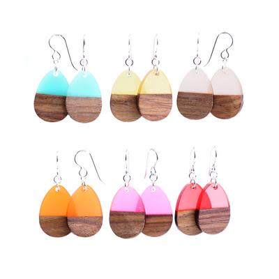 Jewelry Kit, Resin & Wood Drop Earring Set - Limited Edition