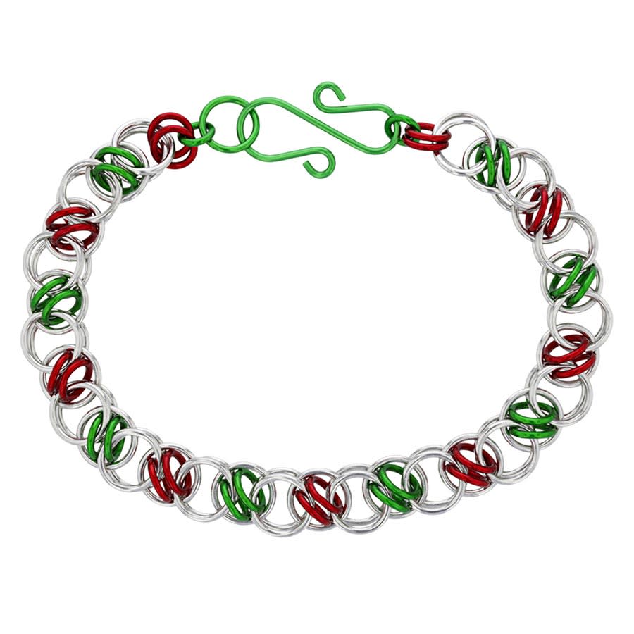 Holiday Road Acute Helm Chain Maille Bracelet Kit by Weave Got Maille - Limited Edition