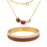 Beaded Trio Gold Necklace & Bangle Bracelet Set Kit - Sweet Mulberry - Limited Edition