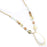 Stone Wisp Gold Necklace Kit with Exclusive Adjustable Necklace Sliding Clasp - Crazy Lace/Moonstone - Limited Edition