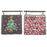 Holiday Trees & Stars Batik 2 Sided Hanging Square Kit by Glass Garden Beads - Limited Edition