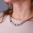 Captured Chain Maille Necklace - White Porcelain Agate