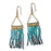 Jewelry Kit, Cleopatra Fringe Gemstone Earring Set, Gold and Chrysocolla - Limited Edition