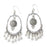 Jewelry Kit, Chandelier Swing Gemstone Earring Set, Moonstone and Silver - Limited Edition