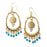 Jewelry Kit, Chandelier Swing Gemstone Earring Set, Blue Apatite and Gold - Limited Edition