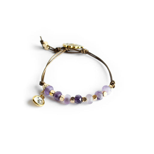 Western Wanderlust Gemstone Bracelet Kit - Gold with Dog Teeth Amethyst - Limited Edition