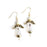 Jewelry Kit, Angelic Czech Glass Earring Set, White and Gold - Limited Edition