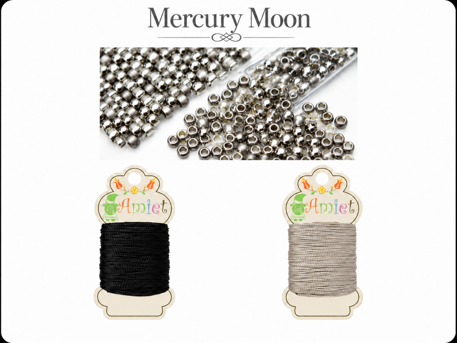 Kumihimo Bracelet Kit #12 - Mercury Moon