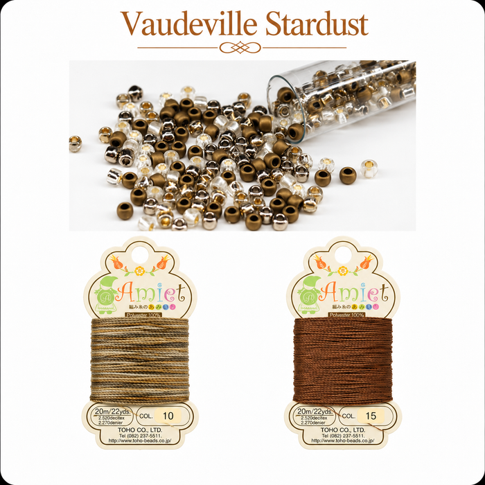 Kumihimo Bracelet Kit #13 - Vaudeville Stardust