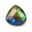 Natural Labradorite 12mm Faceted Teardrop Briolette Bead - A Grade
