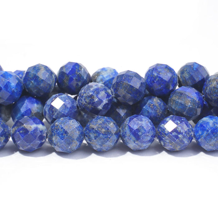 Dakota Stones Gemstone Beads, Lapis Lazuli, Faceted Round 10mm (16 Inch Strand)