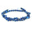 Lapis Diamond Cut, Double Heart 6mm Star Cut - 15-16"