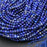 Natural Lapis Lazuli 3mm Micro-Faceted Round Bead Strand