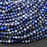 Natural Denim Blue Lapis Lazuli 4mm Faceted Round Bead Strand