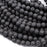 Black Lava 8mm Smooth Round Bead Strand