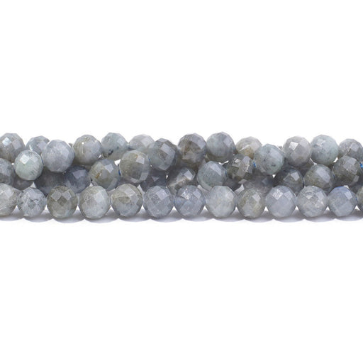 Dakota Stones Gemstone Beads, Labradorite, Faceted Round 6mm (16 Inch Strand)
