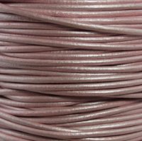 Leather Cord USA Metallic Suraiya Round Leather Cord, 1.5mm (Yard)