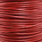 Leather Cord USA Metallic Moroccan Red Round Leather Cord, 1.5mm (Yard)