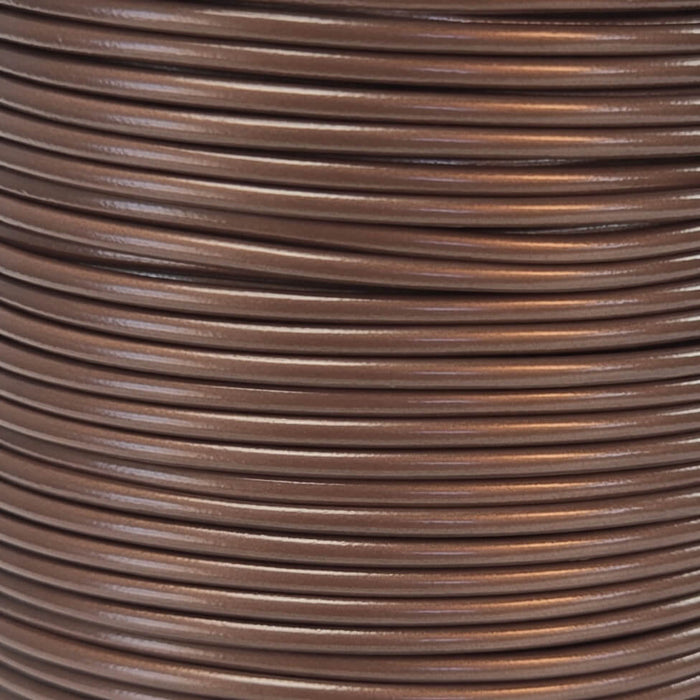 Leather Cord USA Metallic Maroon Round Leather Cord, 2mm (Yard)
