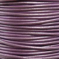 Leather Cord USA Metallic Chandni Round Leather Cord, 2mm (Yard)