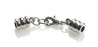 Leather Cord USA Glu-N-Go Stainless Steel End Cap, 3mm