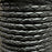 Leather Cord USA Natural Black Braided Bolo Leather Cord, 3mm (Yard)