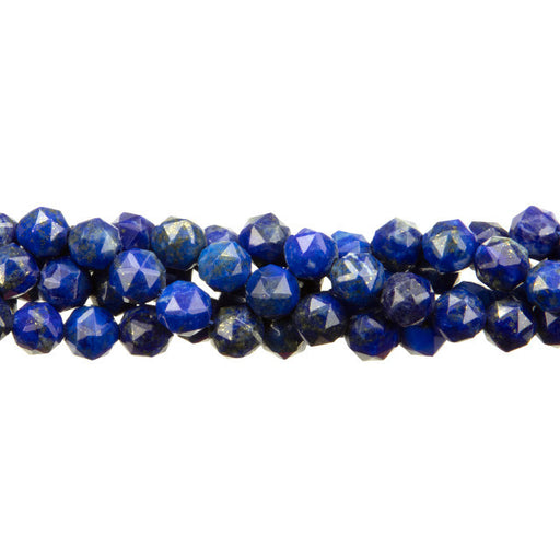 Dakota Stones Gemstone Beads, Lapis Lazuli, Limited Edition Star Cut Faceted Round 6mm (15" Strand)