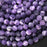 Natural Matte Purple Amethyst 8mm Round Bead Strand - AAA Grade