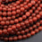 Natural Matte Red Carnelian Matte 8mm Round Bead Strand - AAA Grade