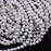 Natural Matte White Howlite 8mm Round Bead Strand - A Grade