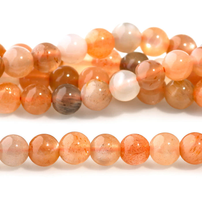 Moonstone (Rainbow) 4mm Round 15-16 Inch