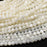 Natural Mother of Pearl 4mm Faceted Round Bead Strand - AAA Grade