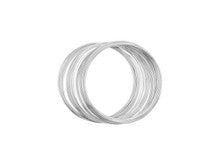 Beadalon Remembrance Memory Wire, Large Bracelet, Bright Silver, 1 Ounce