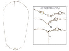 Finished Necklace Chain, Sterling Silver, 22-Inch, Add-A-Bead Cable Chain Necklace