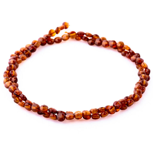 Dakota Stones Gemstone Beads, Orange Garnet, Faceted Coin 4mm (16 Inch Strand)