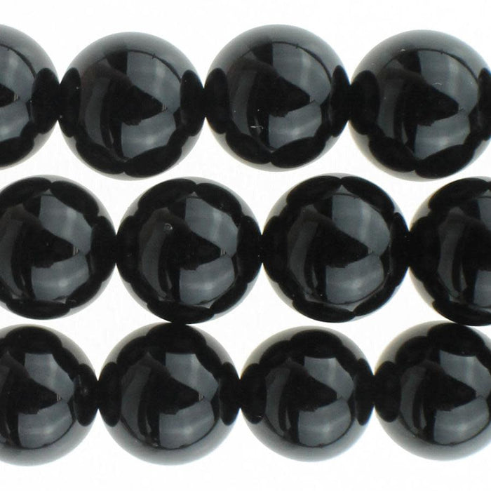 Dakota Stones Black Onyx 10mm Round Bead Strand