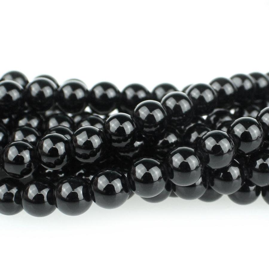 Dakota Stones Black Onyx 6mm Round Bead Strand