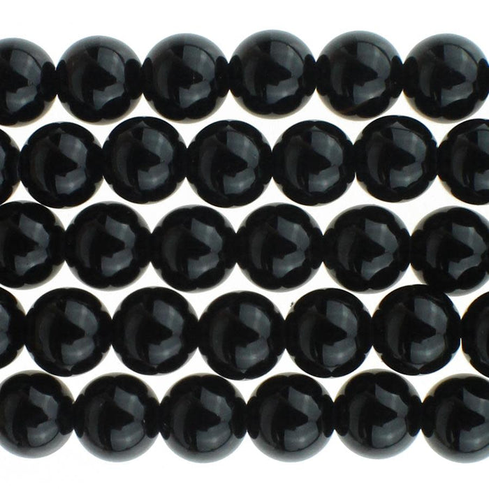 Dakota Stones Black Onyx 6mm Round Bead Strand