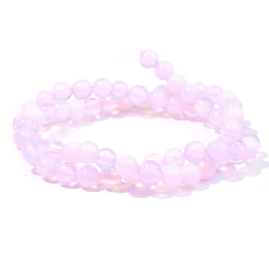 Opalite Pink (Synthetic) 4mm Round - Limited Editions