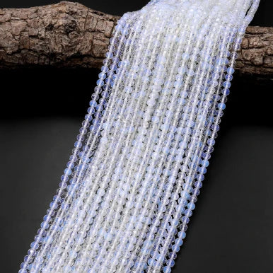 Opalite 4mm Micro Faceted Round Bead Strand
