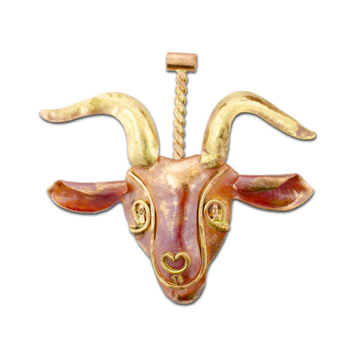 Patricia Healey Copper Goat Pendant 60x57mm (1 Piece)
