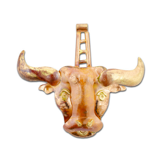 Patricia Healey Copper Bull Pendant 64x60mm (1 Piece)