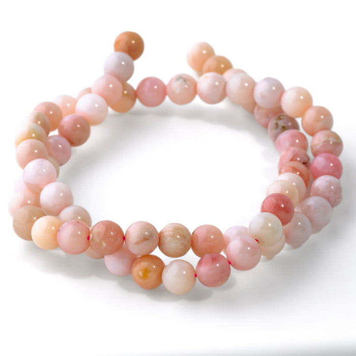 Pink Opal 6mm Round A Grade - 15-16 Inch