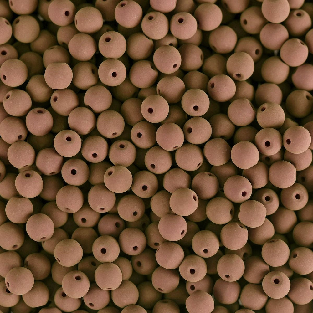 PRECIOSA Czech Glass Bead Strand 4mm, Velvet Cocoa