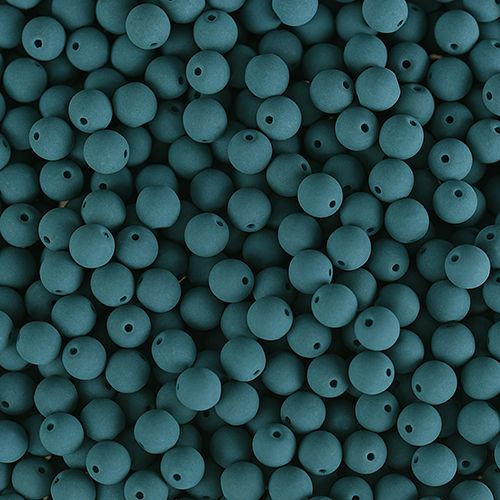 PRECIOSA Czech Glass Bead Strand 4mm, Velvet Dark Teal Blue