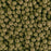 PRECIOSA Czech Glass Bead Strand 4mm, Velvet Khaki