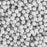 PRECIOSA Czech Glass Bead Strand 4mm, Velvet White