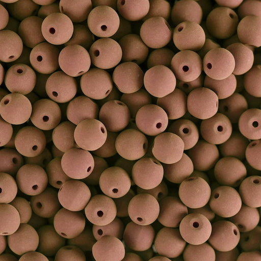 PRECIOSA Czech Glass Bead Strand 6mm, Velvet Cocoa