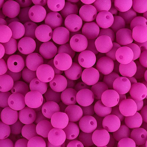 PRECIOSA Czech Glass Bead Strand 6mm, Velvet Fuchsia