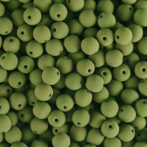 PRECIOSA Czech Glass Bead Strand 6mm, Velvet Khaki